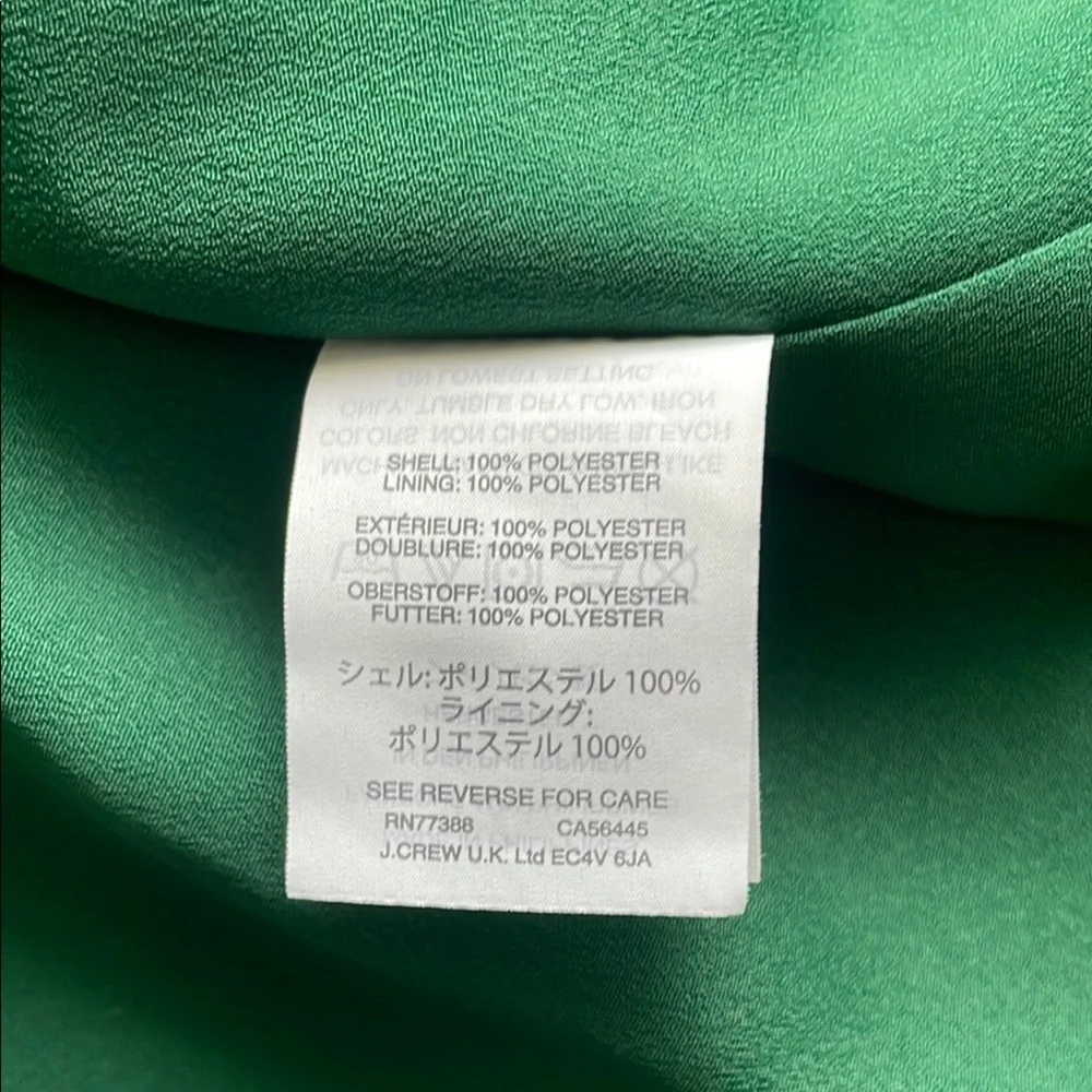 J.Crew Elegant Green Wrap Dress - Picture 5 of 7